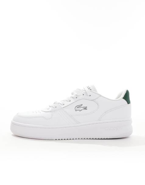 Lacoste L001 trainer in white/green - view 1