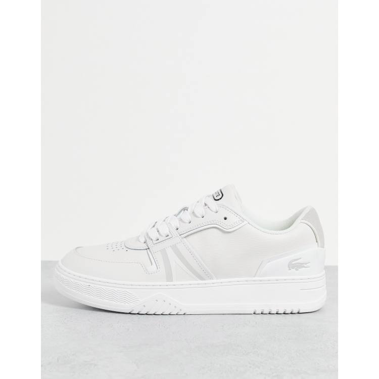 Mens white best sale lacoste trainers sale