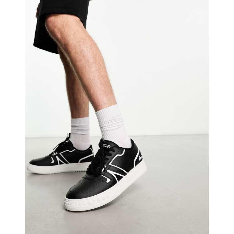 Lacoste shoes black and on sale white