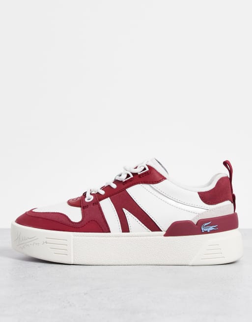 Burgundy hot sale lacoste shoes