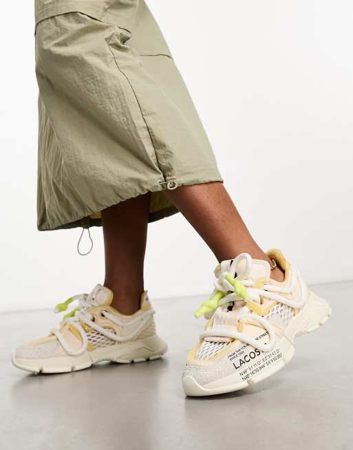 Lacoste - L003 Active Runway - Baskets à semelle chunky - Blanc cassé multicolore, 3 de 4