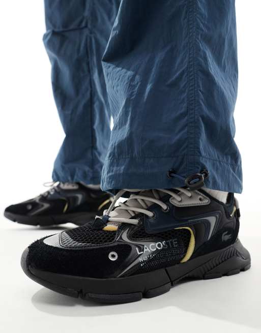 Lacoste l003 neo 123 1 sma trainers in black ASOS