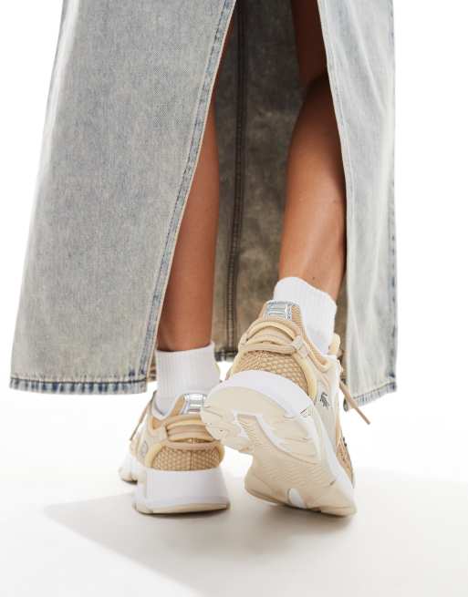 Lacoste l003 neo 124 5 sfa trainers in  tan
