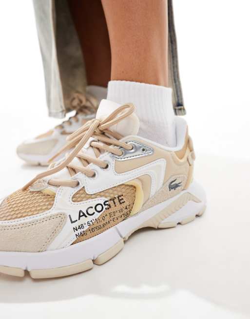 Lacoste l003 neo 124 5 sfa trainers in  tan