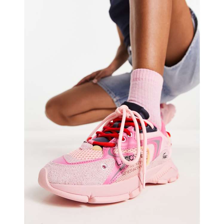 Lacoste hot sale pink sneakers