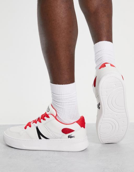 Lacoste l005 sneakers white red | ASOS