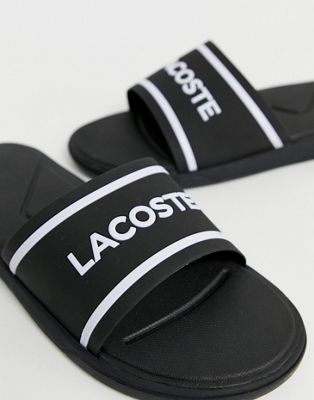 lacoste l30 slides black