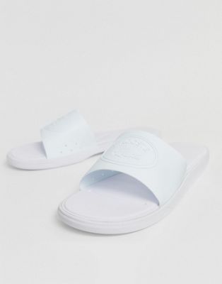 Lacoste - L.30 - Slippers met logo in wit