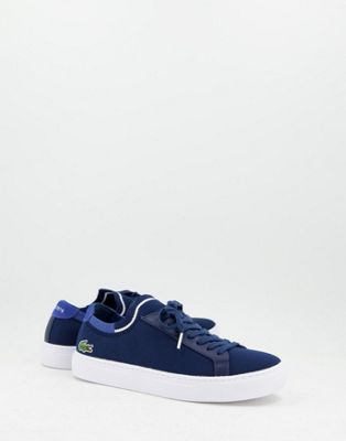 Lacoste la piquee trainers in navy blue