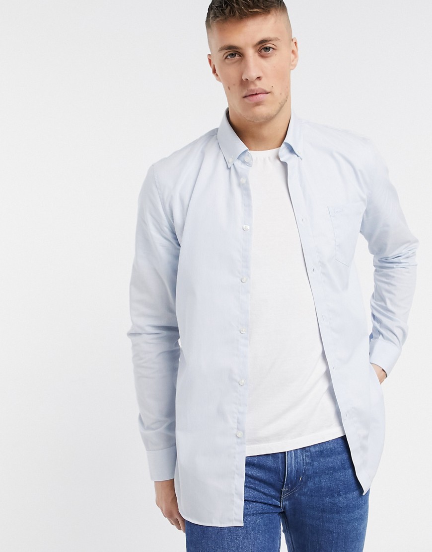 Lacoste – Långärmad skjorta-Blå
