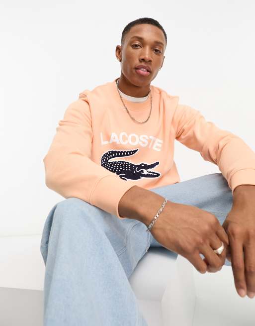 Orange lacoste cheap sweater