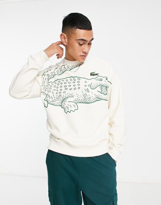 Lacoste discount jumper white