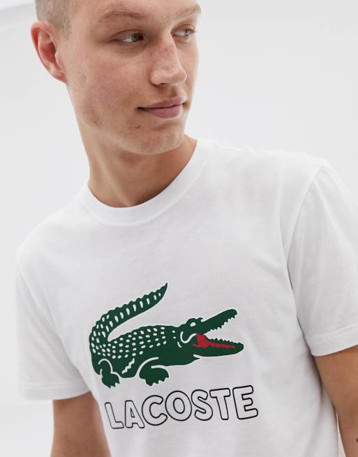 T shirt lacoste store gros logo