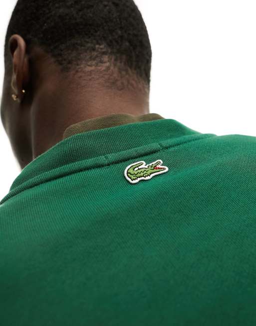 Lacoste large logo deals sweatshirt