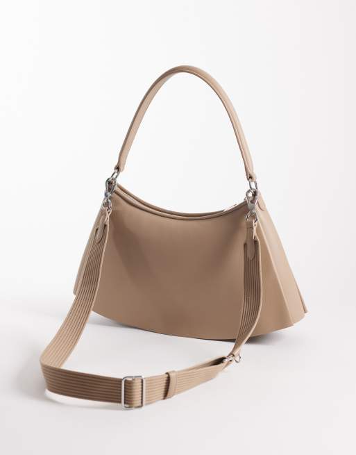 Lacoste large Lenglen bag in beige, 4 of 4