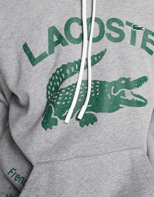 Lacoste discount crocodile hoodie