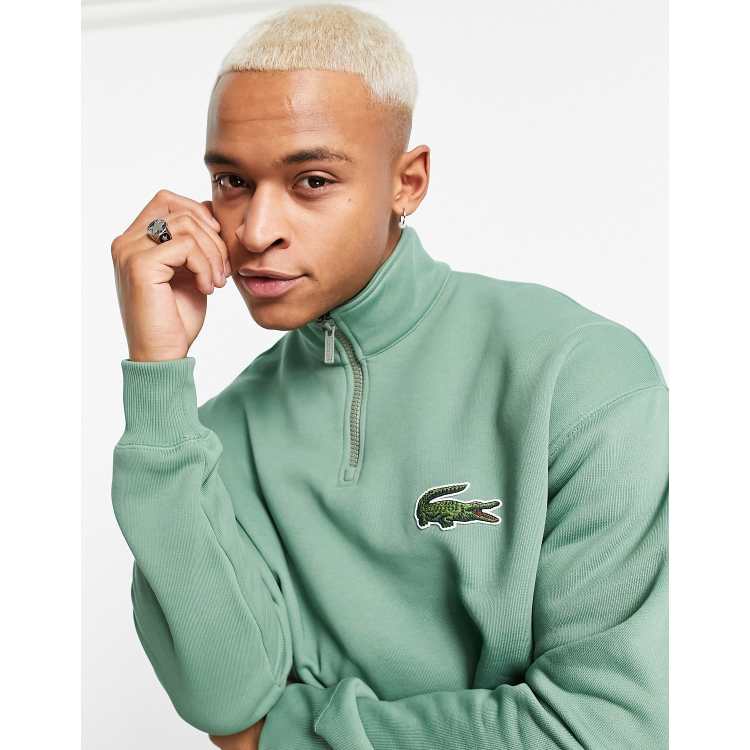 Lacoste quarter zip clearance sweatshirt