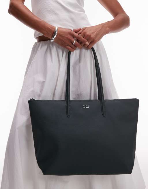 Lacoste large shopper bag in green, 4 of 4