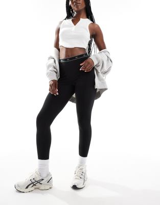 Lacoste - Legging à logo - Noir