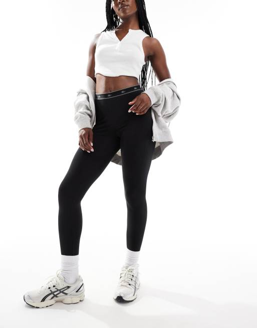 lacoste - Legging met logo in zwart