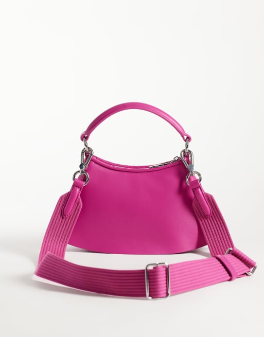 Lacoste lenglen crossbody bag in purple , 4 of 4