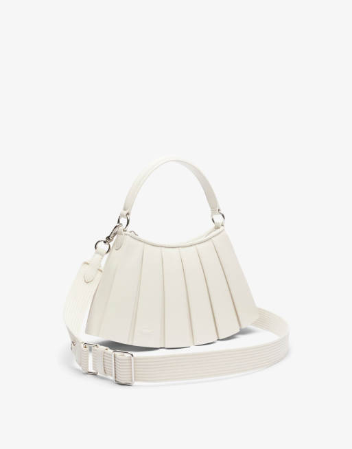 Lacoste - Lenglen - Leren tas met logo in wit, 3 van 4