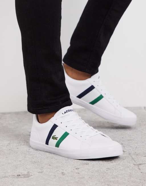 Lacoste lerond 119 sneakers white navy stripe