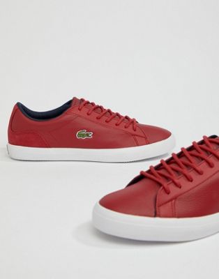 lacoste sneakers red