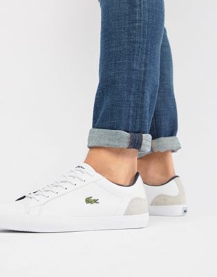 lacoste lerond white leather