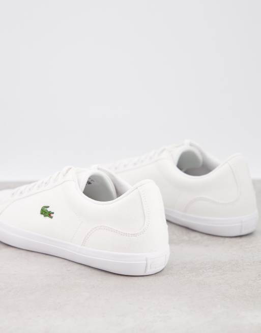 Lacoste Lerond BL 2 Canvas sneakers in wit ASOS