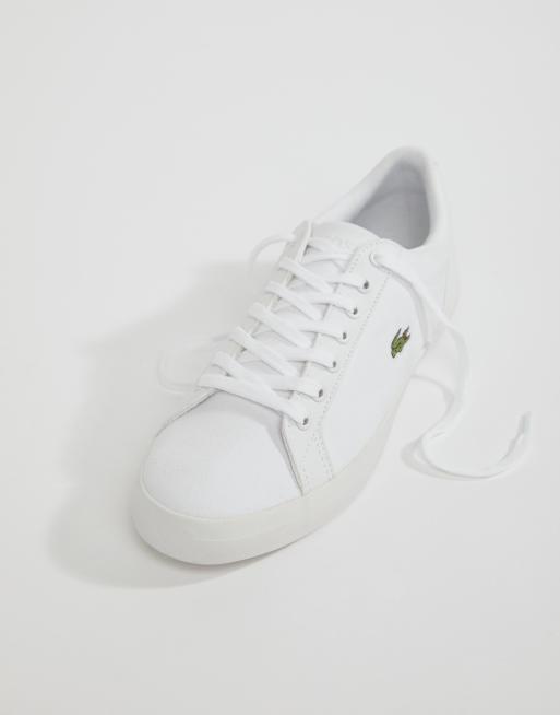 Lacoste on sale canvas sneakers