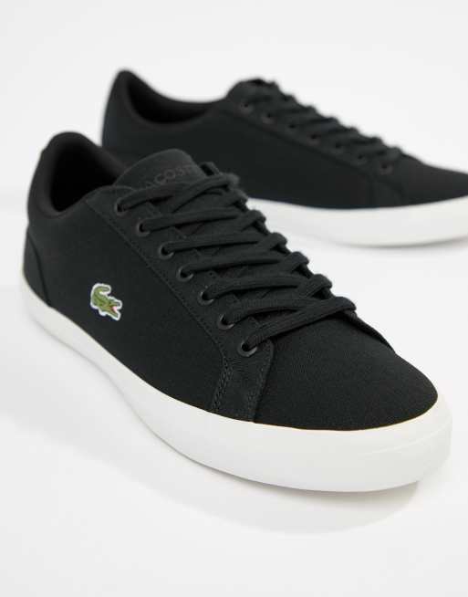 Lacoste black shop canvas shoes