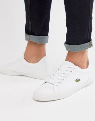 Lacoste Lerond BL 2 sneakers in white 