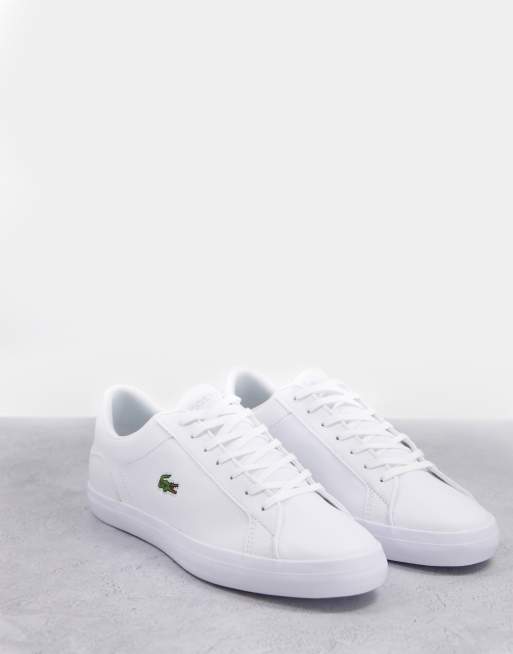 Lacoste – Lerond BL2 – Białe skórzane buty sportowe