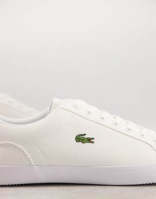 white canvas shoes lacoste