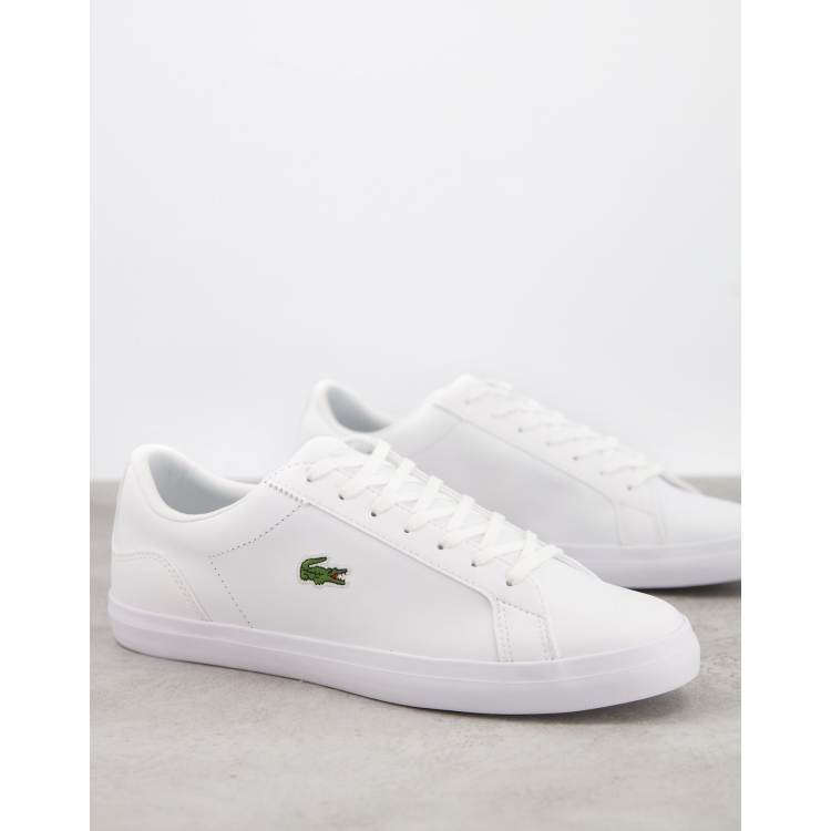 Lacoste lerond BL2 sneakers in white leather ASOS