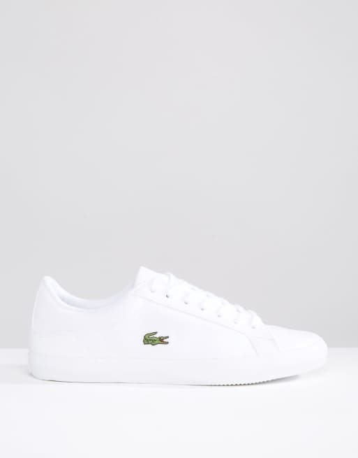 White lacoste outlet sneakers