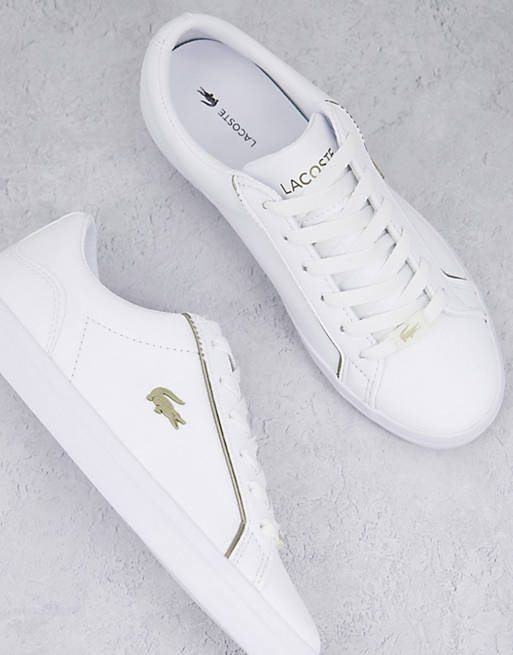 White BNIBWT Lacoste Lerond Leather Trainer 