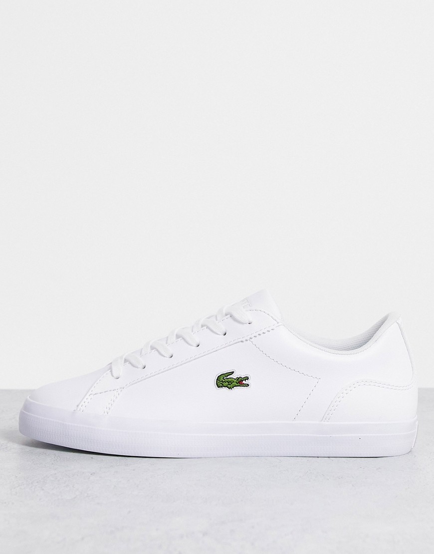 Lacoste Lerond leather sneakers in white leather