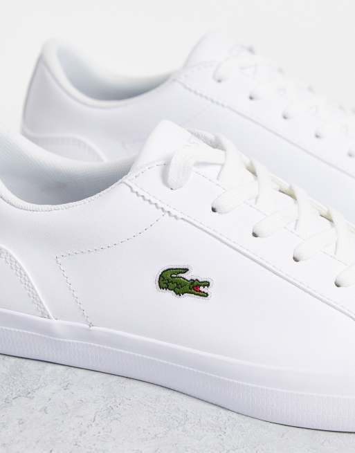 lacoste lerond leather trainers