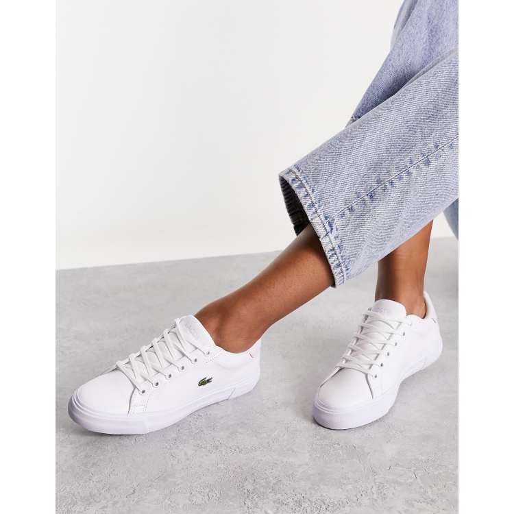 Lacoste Lerond Plus Baskets Blanc rose clair