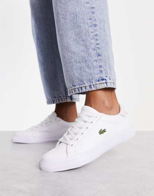 Lacoste Lerond Plus Baskets Blanc rose clair ASOS