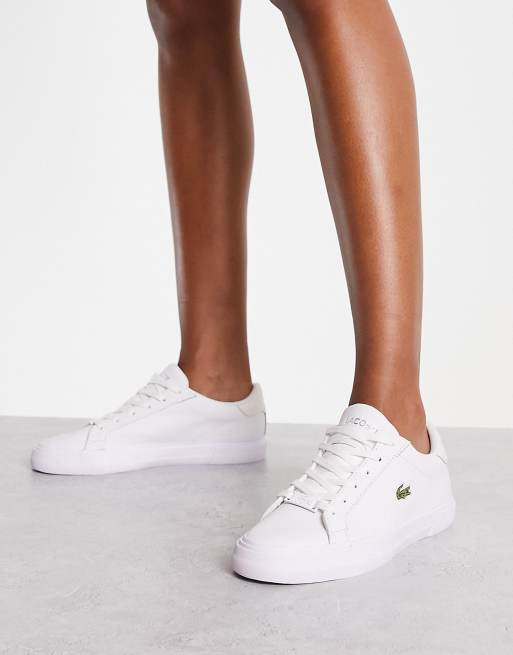 Lacoste lerond blanche et best sale or femme