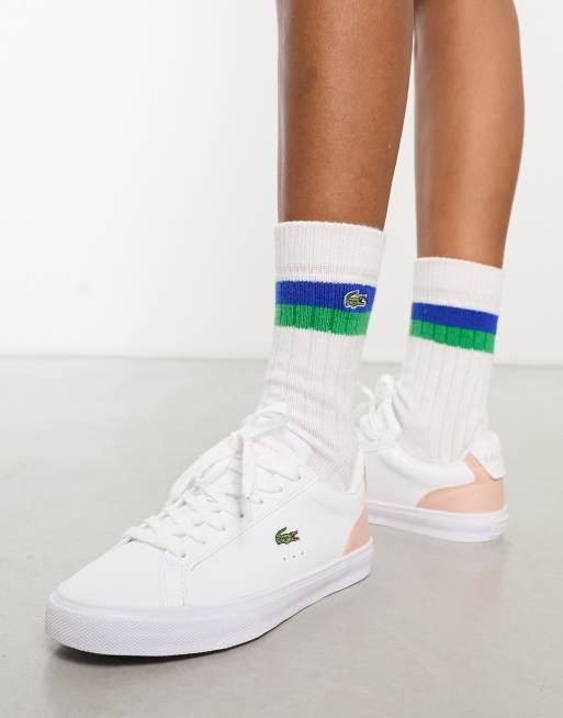 Lacoste basket shop chaussette