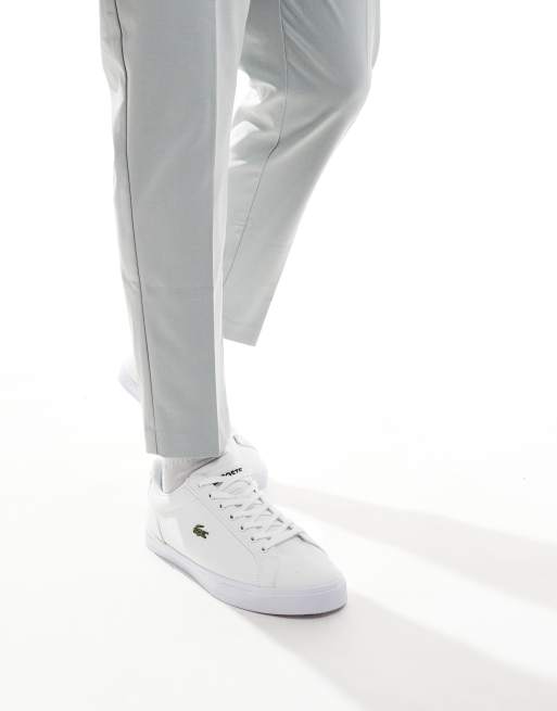 Lacoste lerond bl 1 trainers in white best sale