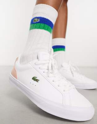 Lacoste lerond pink outlet and white