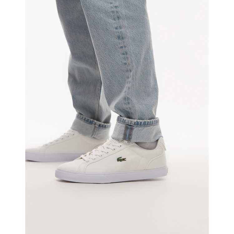 Lacoste Lerond trainers in white | VolcanmtShops | Powercourt lacoste t shirt