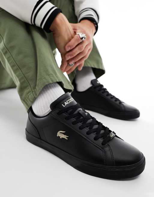 Scarpe lacoste nere outlet uomo