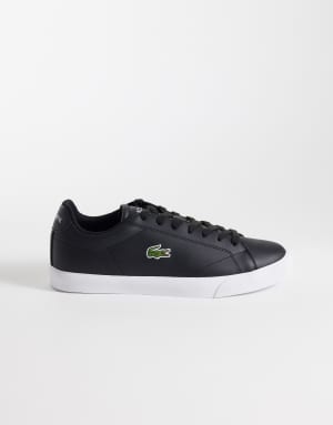 Lacoste lerond set trainer in black and white