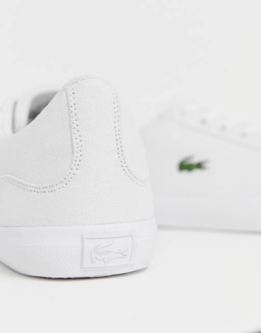 Lacoste – Lerond – Sneaker aus weißem Canvas, 3 von 4